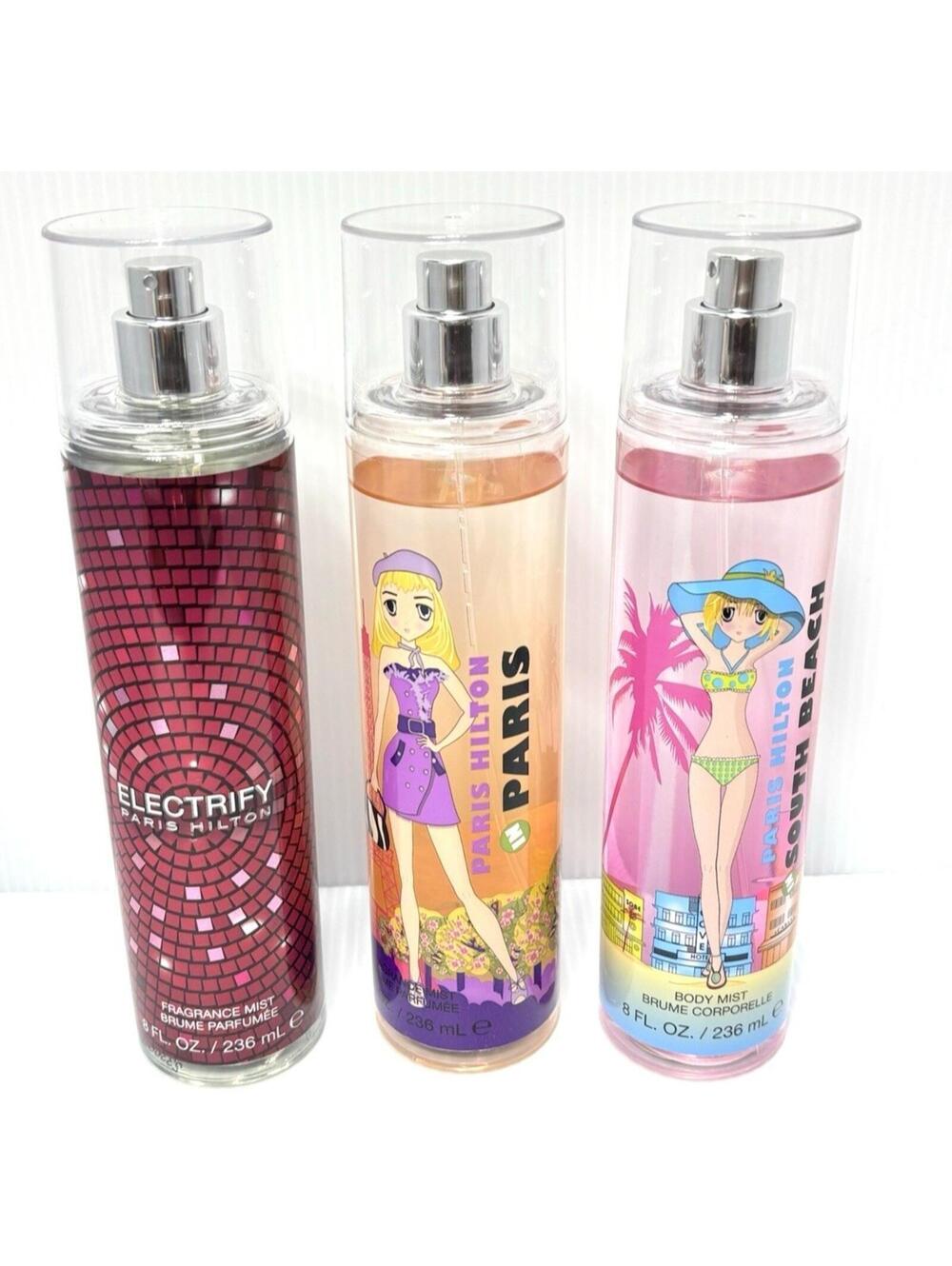 Paris Hilton France Mist 3PC Set Paris Hilton In Paris ,South Beach & Electrify.